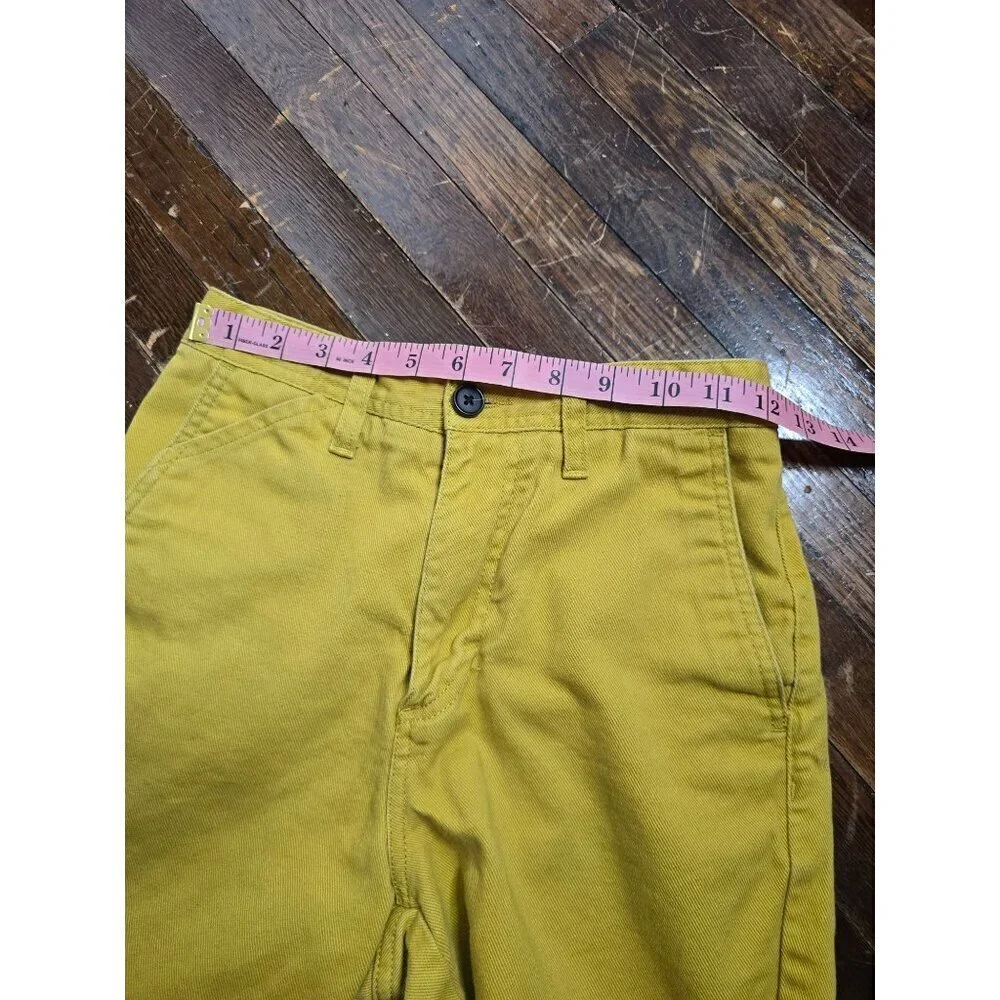 Carhartt Work in Progress Yellow Cut Off Shorts